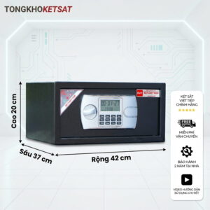 Két Sắt Mini Khách Sạn Điện Tử Việt Tiệp Chính Hãng KS42DT