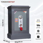 Két sắt Việt Tiệp K56KC Khóa cơ cỡ lớn – 120kg, 3 ngăn, chống cháy cao cấp