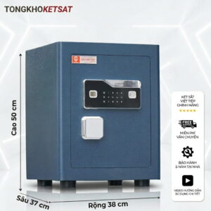 Két Sắt Siêu Cường SC34VTDT KHÓA VÂN TAY (Màu Xanh Than)