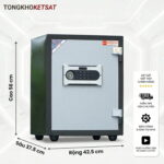 Két sắt Việt Tiệp KCC40DT khóa điện tử 12 mã số, 6 chốt inox 2 chiều, bảo hành 5 năm