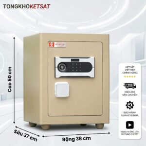 Két Sắt Siêu Cường Việt Tiệp Mini SC34DT Khóa Điện Tử (Màu Vàng Cát)