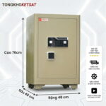 Két Sắt Siêu Cường SC76VTDT Khóa Vân Tay Điện Tử (Màu Vàng Cát)
