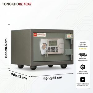 Két Sắt Mini Việt Tiệp K20DT – Khóa Điện Tử, Chống Cháy, Pin Lắp Trong