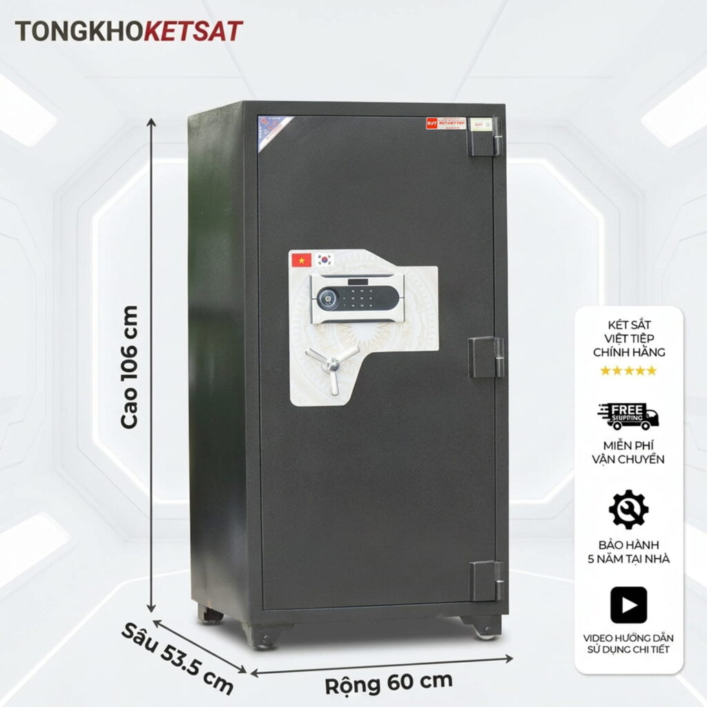 Két Sắt Loại To, Cỡ Lớn Việt Tiệp KCC200DT Khóa Điện Tử