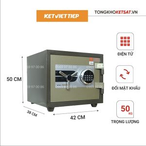 Két sắt Việt Tiệp KVTSC50DT mini điện tử chống cháy chính hãng cao cấp