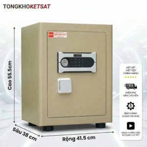 Két Sắt Việt Tiệp Siêu Cường SC40DT Chống Cháy Cao Cấp (Màu Vàng Cát)