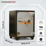 Két sắt Việt Tiệp KV45DM khóa cơ đổi mã – Chống cháy 3 lớp, bảo hành 5 năm tại nhà