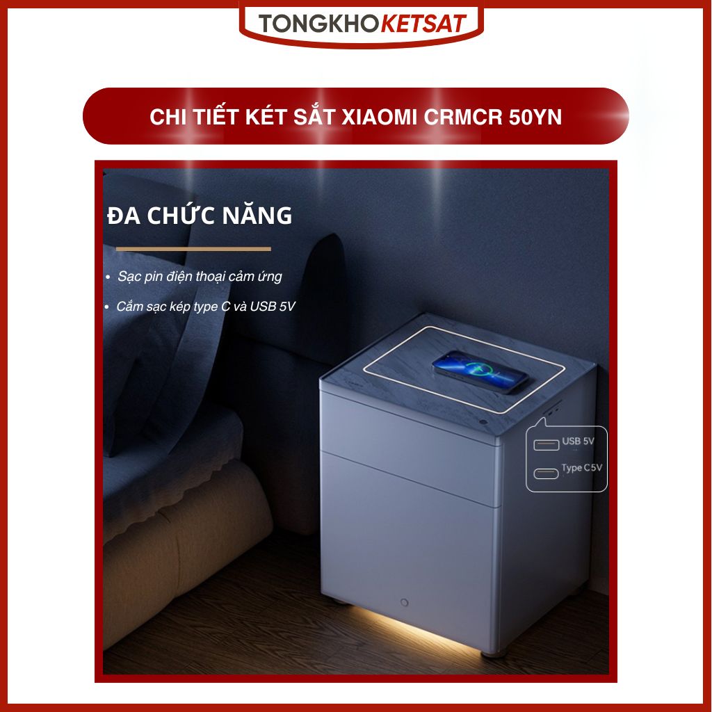 Két sắt Xiaomi CRMCR 50YN kết nối app điện thoại Xiaomi Home