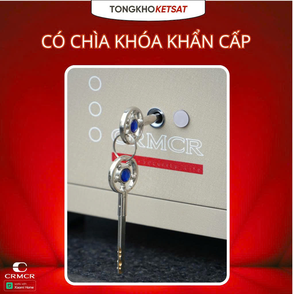 Két Sắt Xiaomi CRCMR 45JB Thông Minh, Chống Cháy, Kết Nối APP Điện Thoại Thông Minh