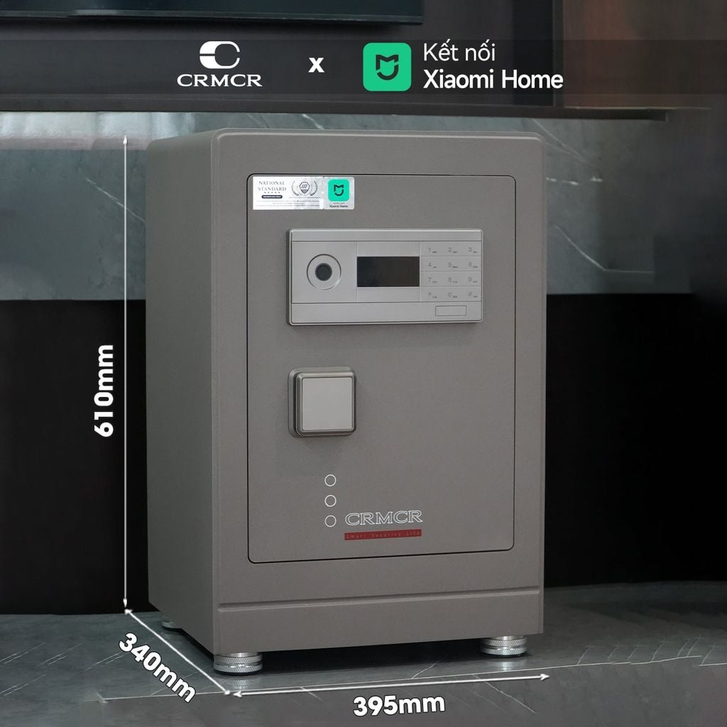 Két Sắt Xiaomi CRMCR 61LB Vân Tay Điện Tử – Xác Minh Danh Tính Người Mở