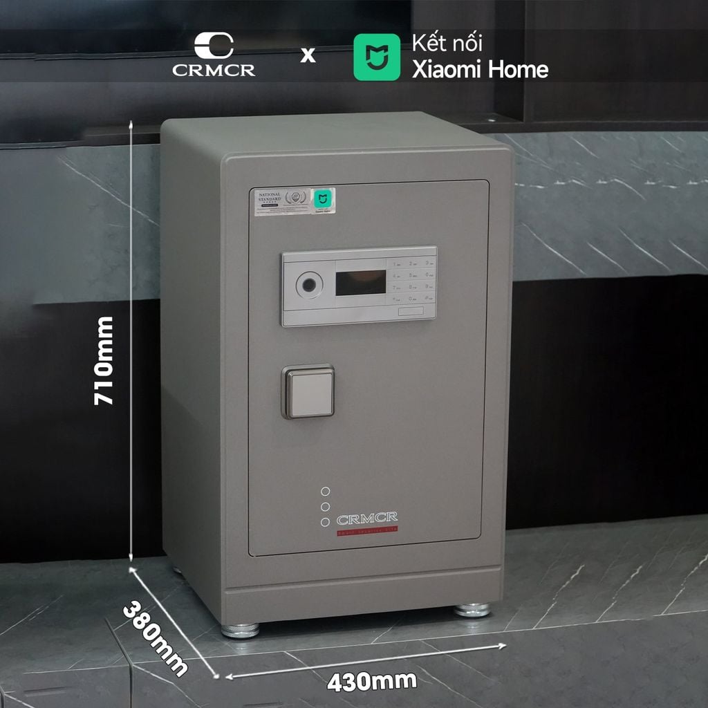 Két Sắt Xiaomi CRMCR 71LB Vân Tay Điện Tử – Xác Minh Danh Tính Người Mở