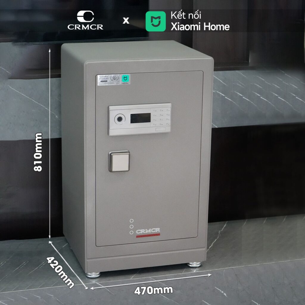 Két Sắt Xiaomi CRMCR 81LB Vân Tay Điện Tử – Xác Minh Danh Tính Người Mở